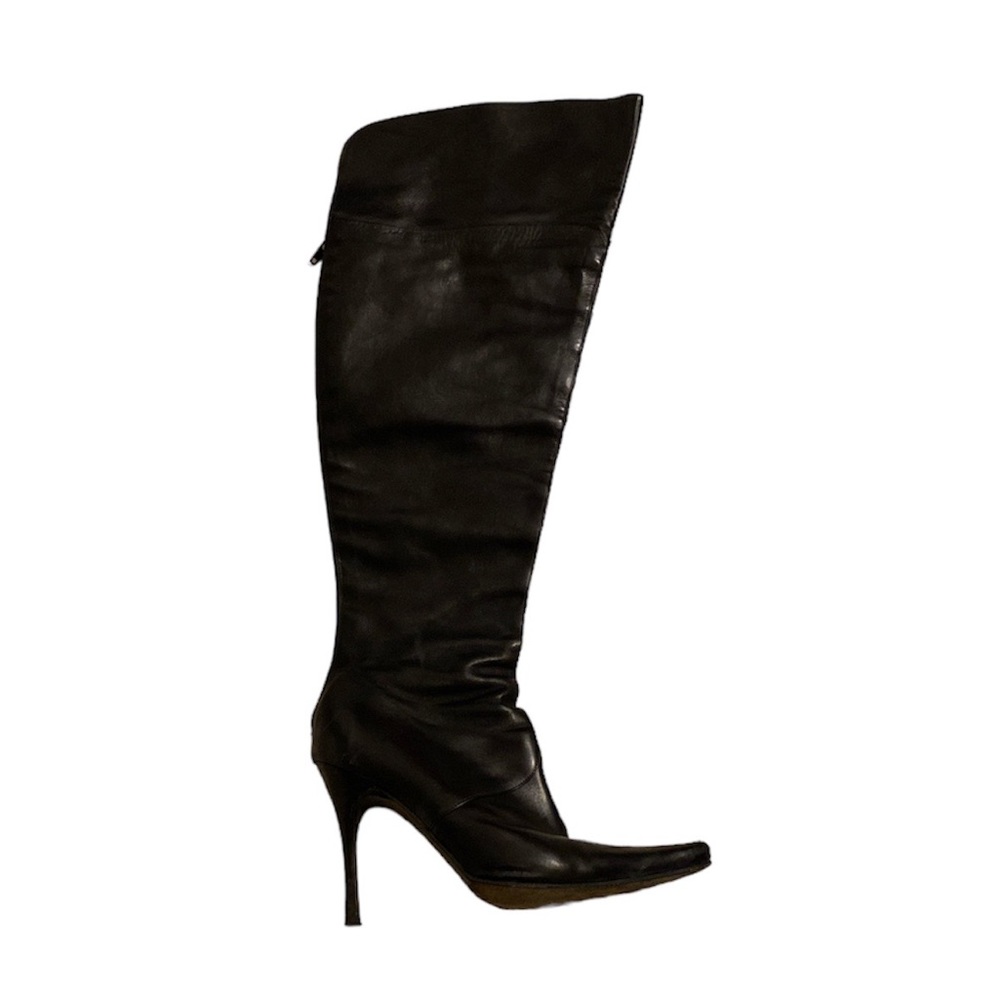 Charles David Vero Cuoio black knee high boots, preloved, size 39, $135